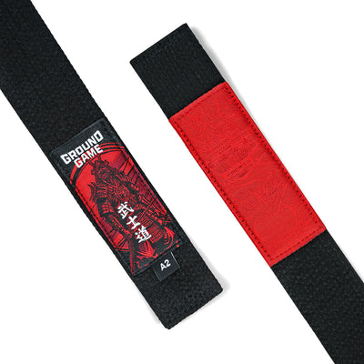 Premium črni BJJ pas
