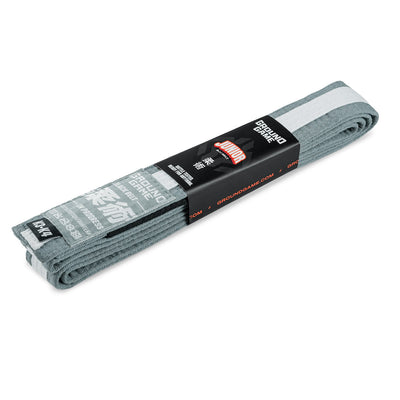 Otroški BJJ pas (siv z belo progo)