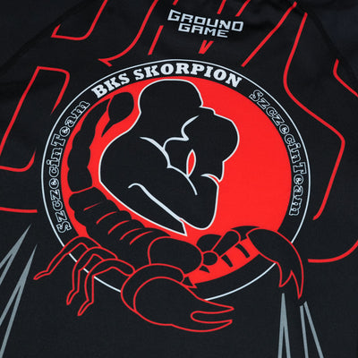 Kratkorokavni rashguard BKS Skorpion (črn)