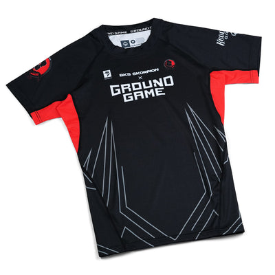 Kratkorokavni rashguard BKS Skorpion (črn)