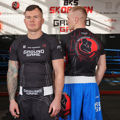 Kratkorokavni rashguard BKS Skorpion (črn)