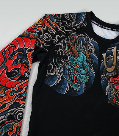 Rashguard Bushido 3.0 z dolgimi rokavi (črn)