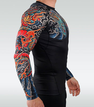 Rashguard Bushido 3.0 z dolgimi rokavi (črn)