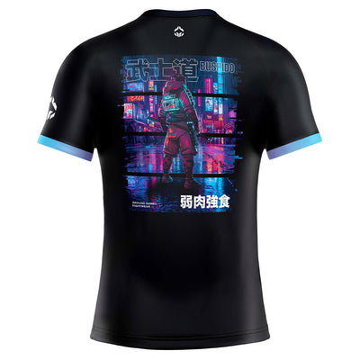Rashguard Cyber Samurai s kratkimi rokavi