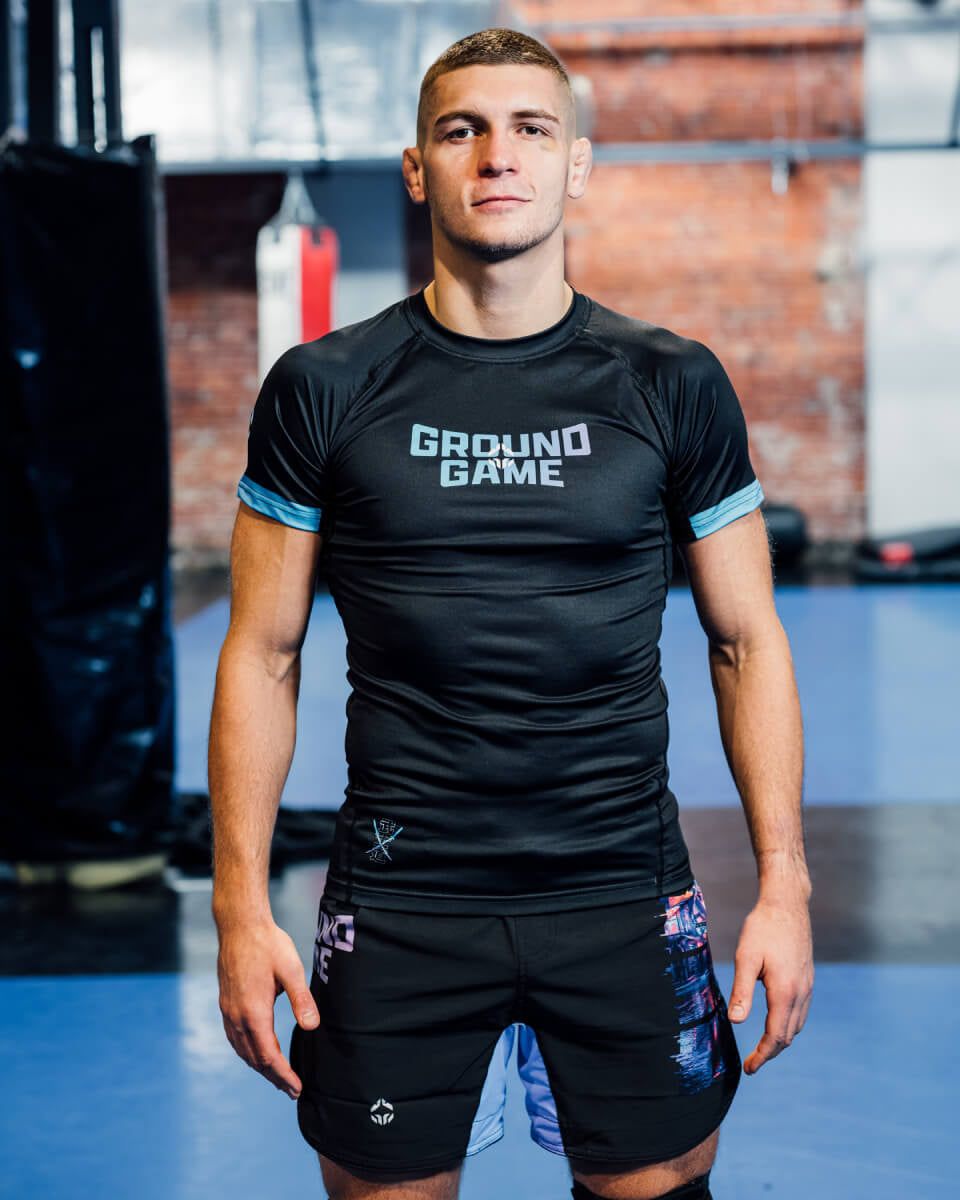Rashguard Cyber Samurai s kratkimi rokavi