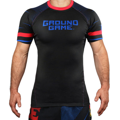 Rashguard Czech Republic s kratkimi rokavi (črn)