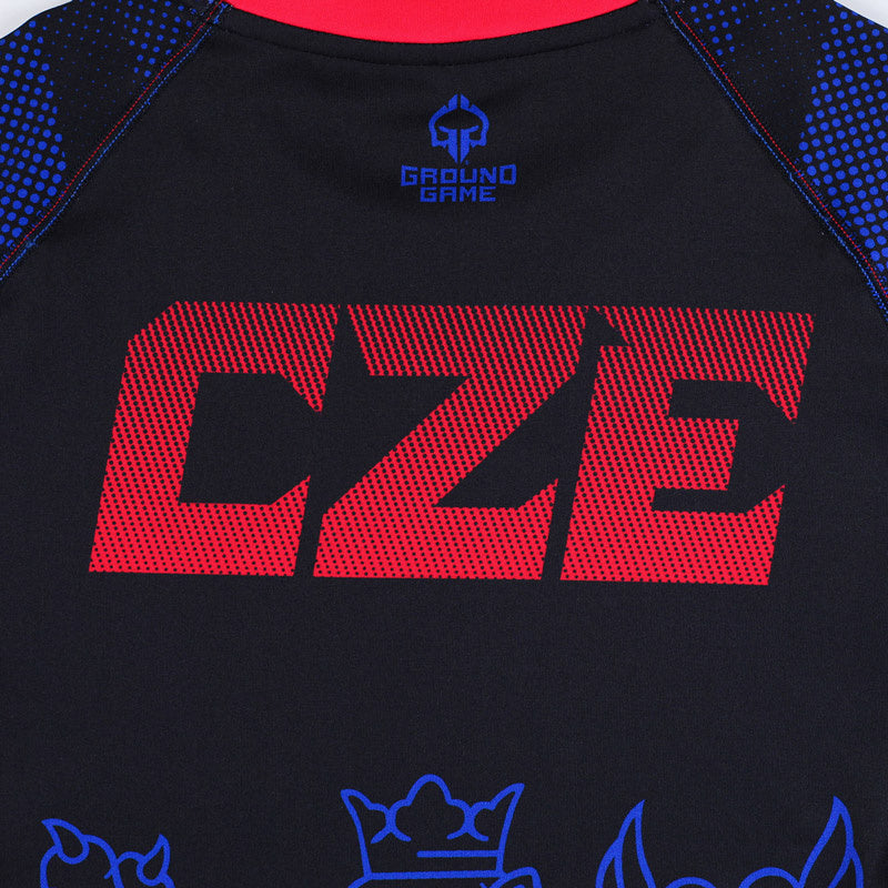 Rashguard Czech Republic s kratkimi rokavi (črn)