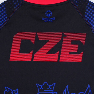 Rashguard Czech Republic s kratkimi rokavi (črn)