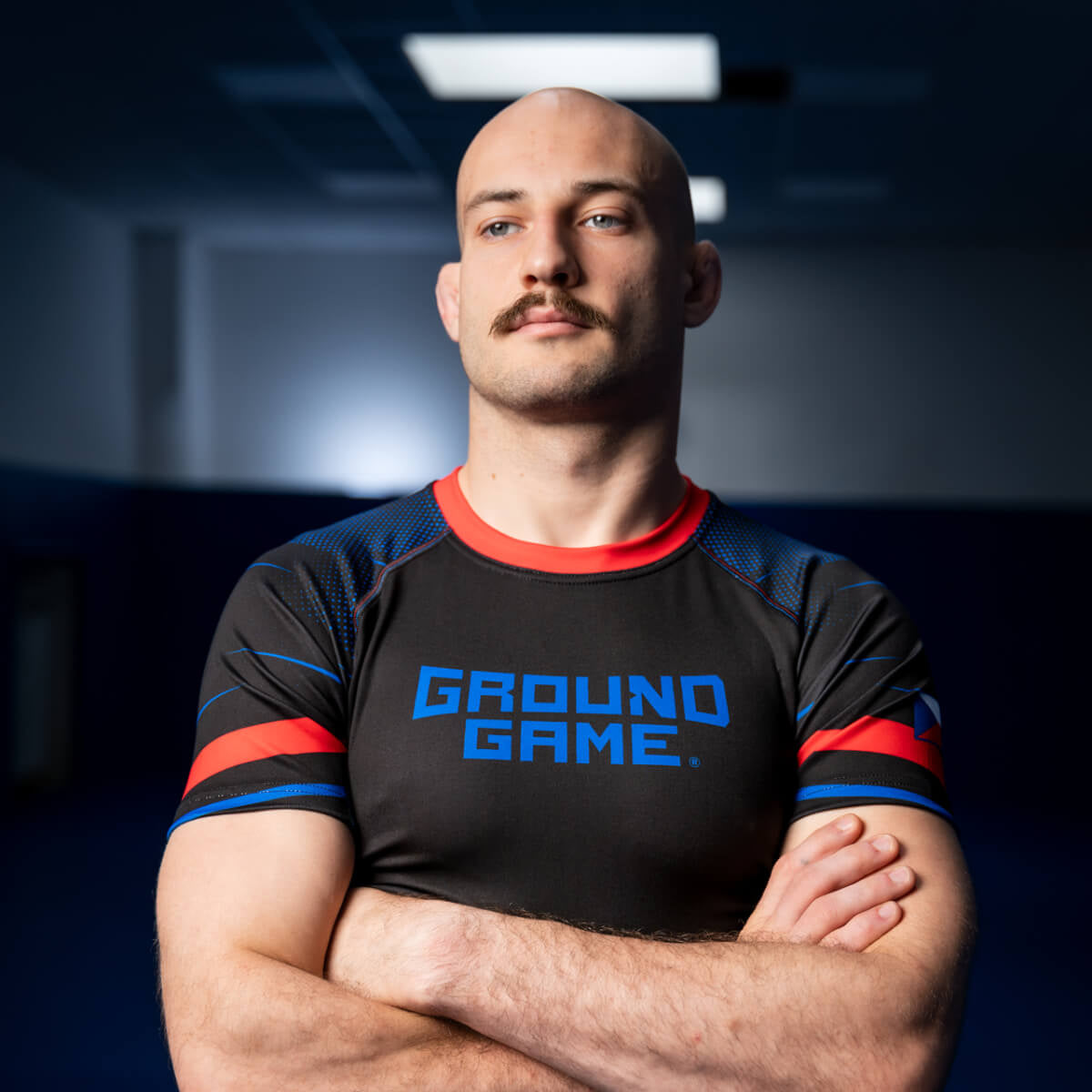 Rashguard Czech Republic s kratkimi rokavi (črn)