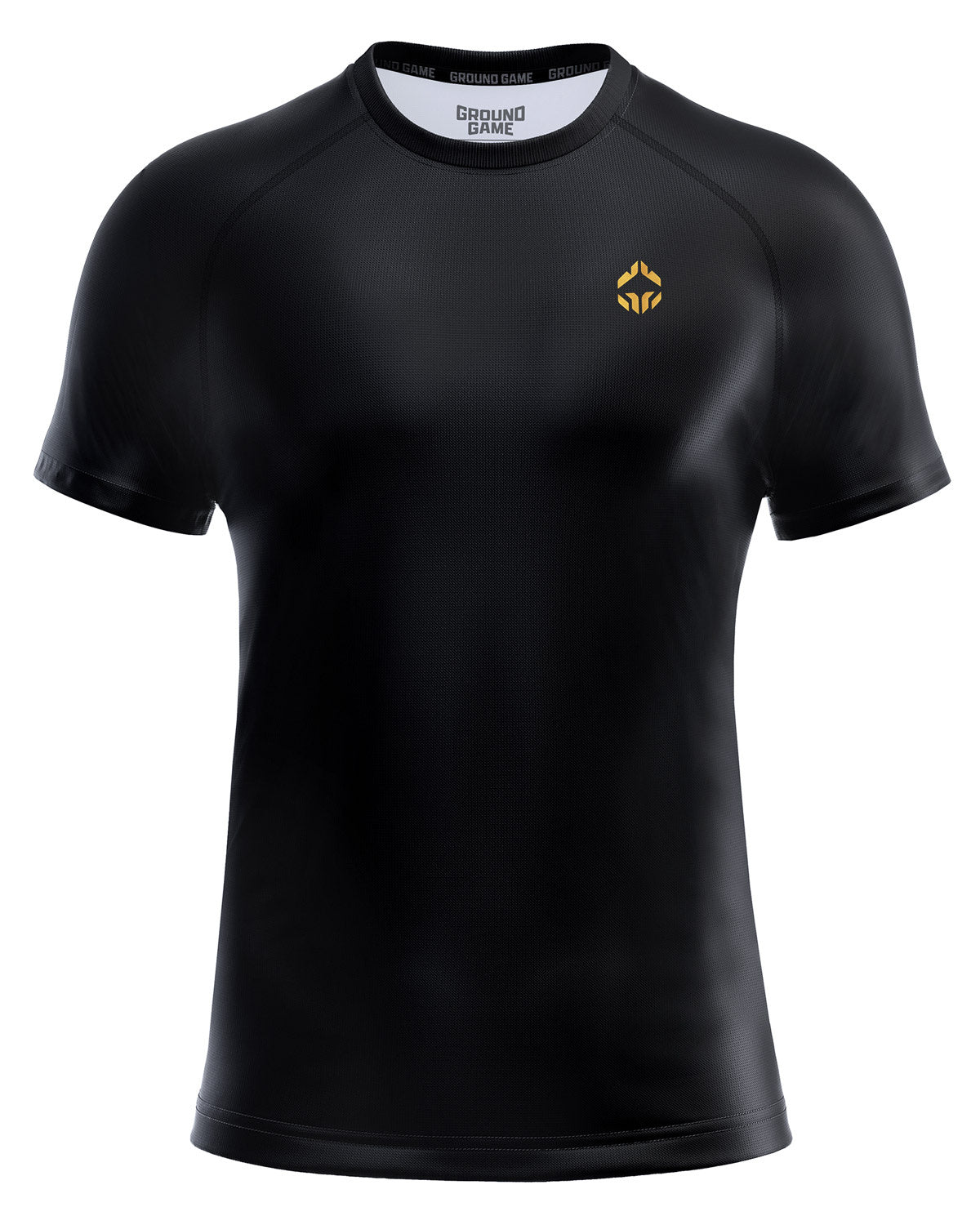 Rashguard Essential Gold s kratkimi rokavi