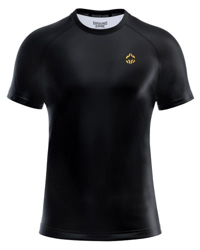Rashguard Essential Gold s kratkimi rokavi