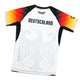 Rashguard Nemčija s kratkimi rokavi (bel)