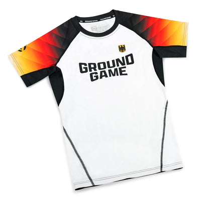 Rashguard Nemčija s kratkimi rokavi (bel)