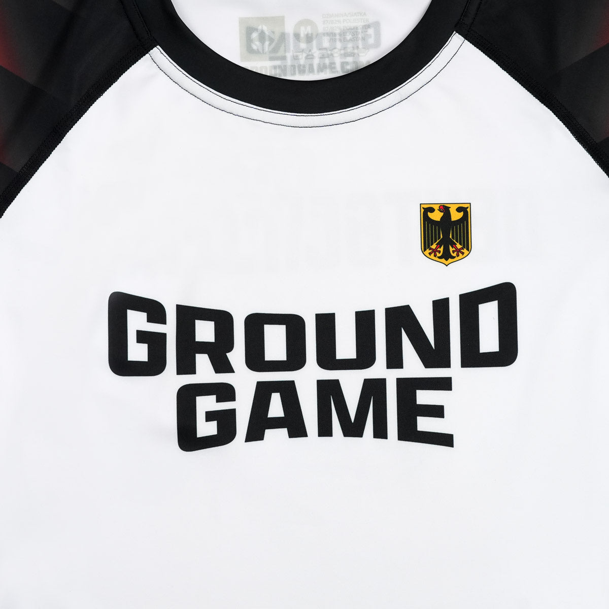 Rashguard Nemčija s kratkimi rokavi (bel)