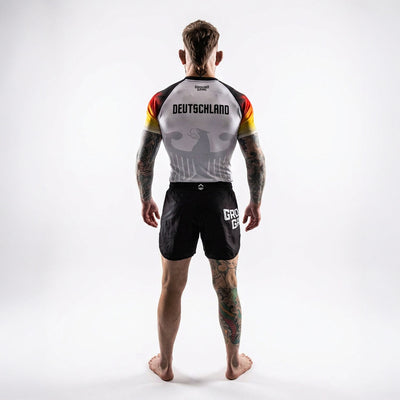 Rashguard Nemčija s kratkimi rokavi (bel)