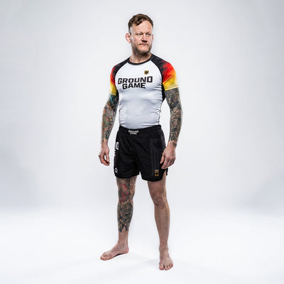 Rashguard Nemčija s kratkimi rokavi (bel)