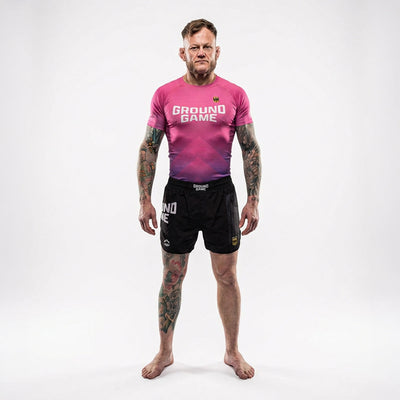 Rashguard Nemčija, kratki rokavi (rožnat)