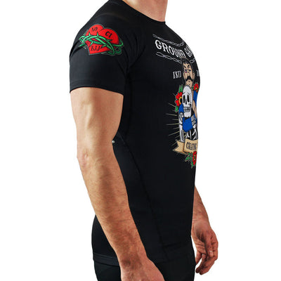 Rashguard Oldschool s kratkimi rokavi