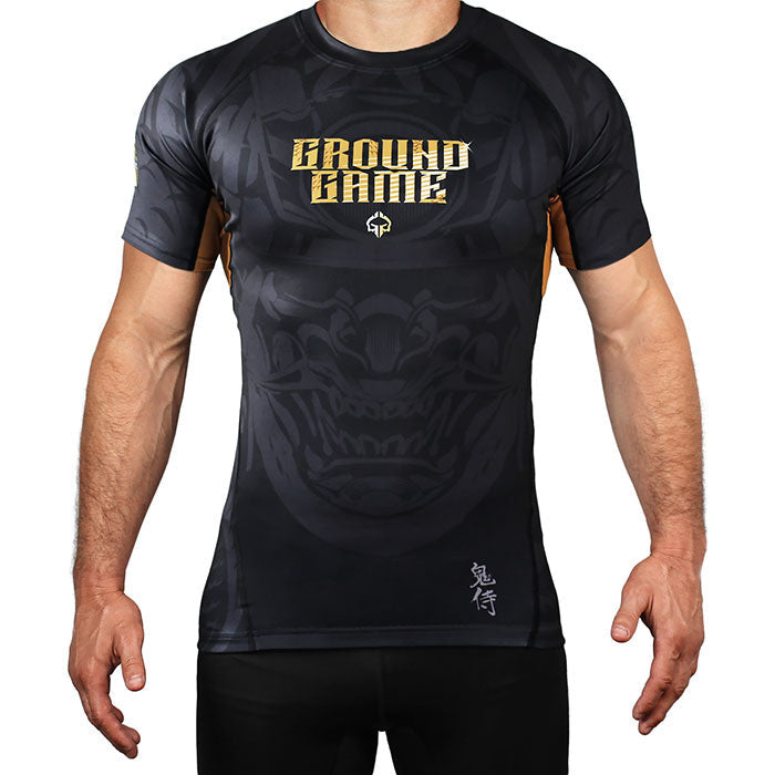 Rashguard Oni Samurai s kratkimi rokavi