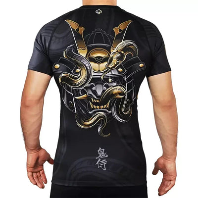 Rashguard Oni Samurai s kratkimi rokavi