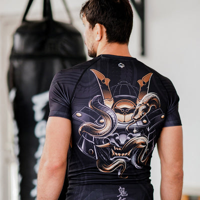 Rashguard Oni Samurai s kratkimi rokavi