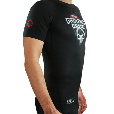 Rashguard Skullz s kratkimi rokavi