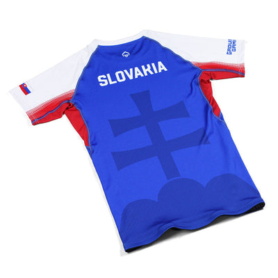 Kratkorokavni rashguard Slovaška (moder)