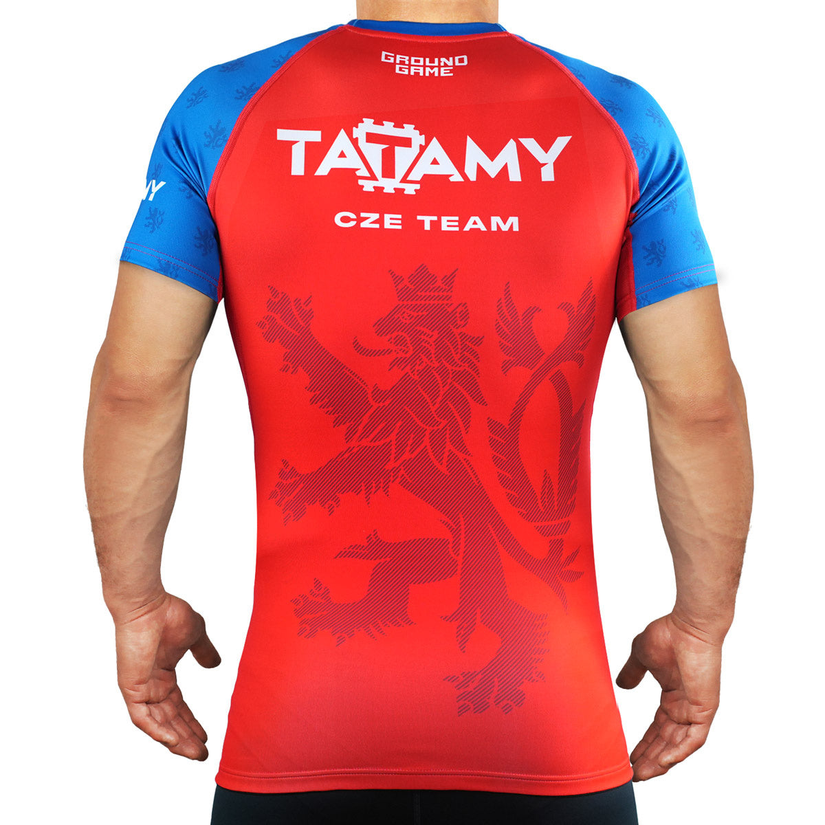 Rashguard Tatamy Češka s kratkimi rokavi (rdeč)