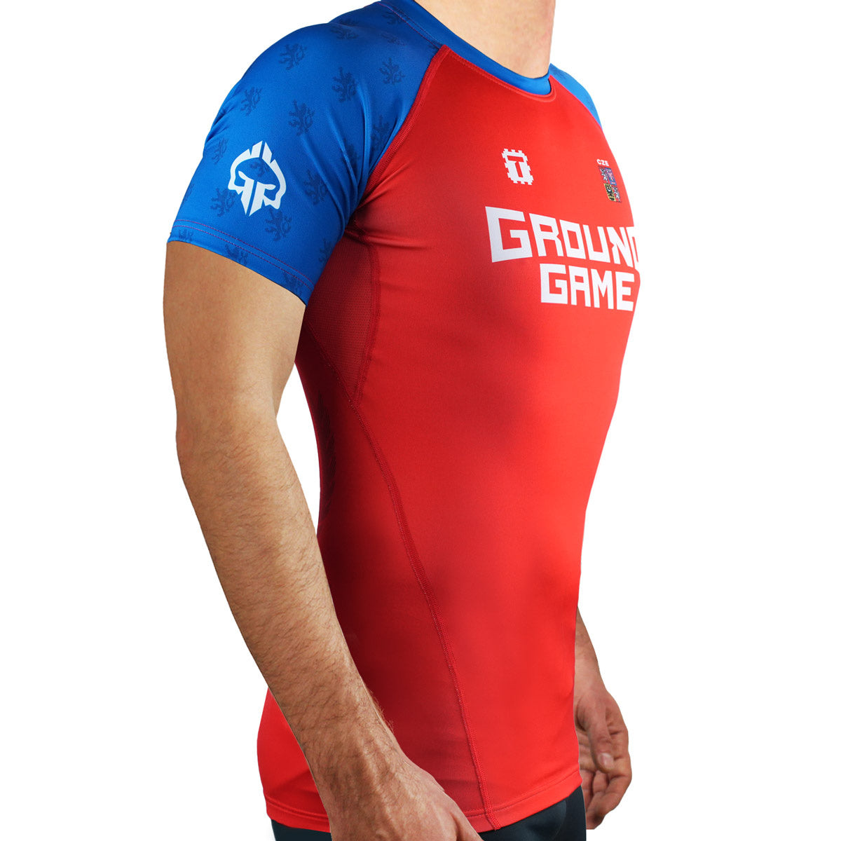 Rashguard Tatamy Češka s kratkimi rokavi (rdeč)