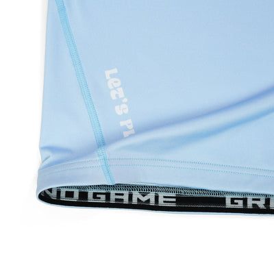 Ženski rashguard Athletic Light Blue s kratkimi rokavi