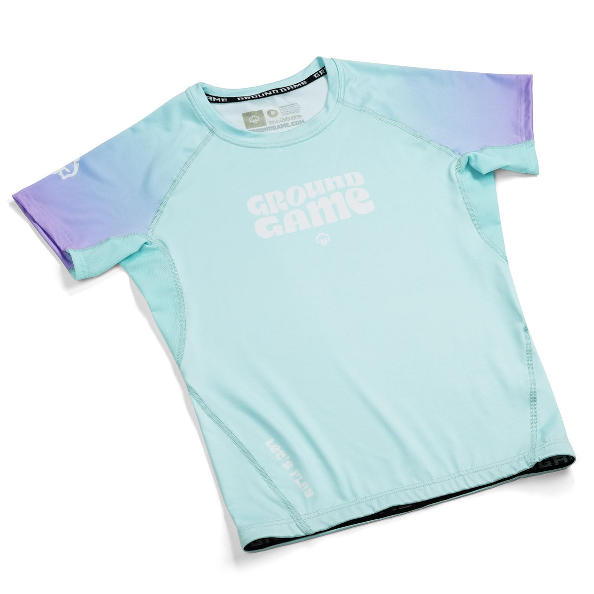 Ženski rashguard Athletic Mint s kratkimi rokavi