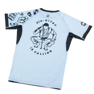 Ženski rashguard Jiu Jitsu is Calling x Noize s kratkimi rokavi
