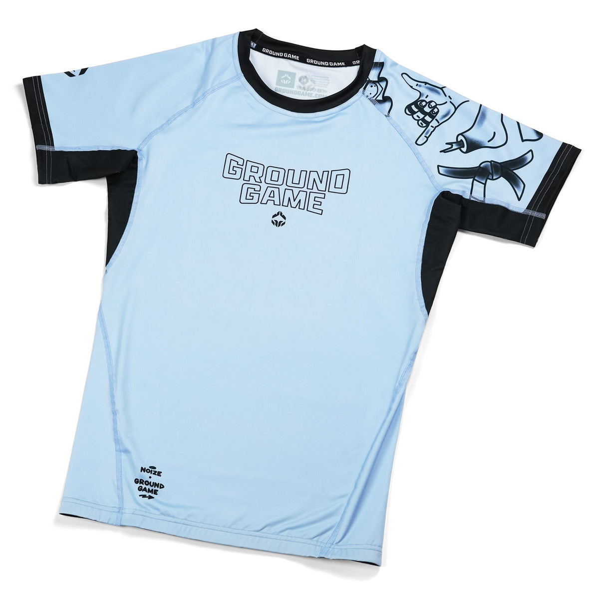 Ženski rashguard Jiu Jitsu is Calling x Noize s kratkimi rokavi