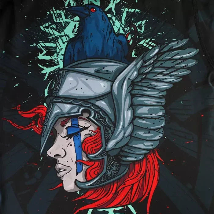 Ženski rashguard Valkyria z dolgimi rokavi