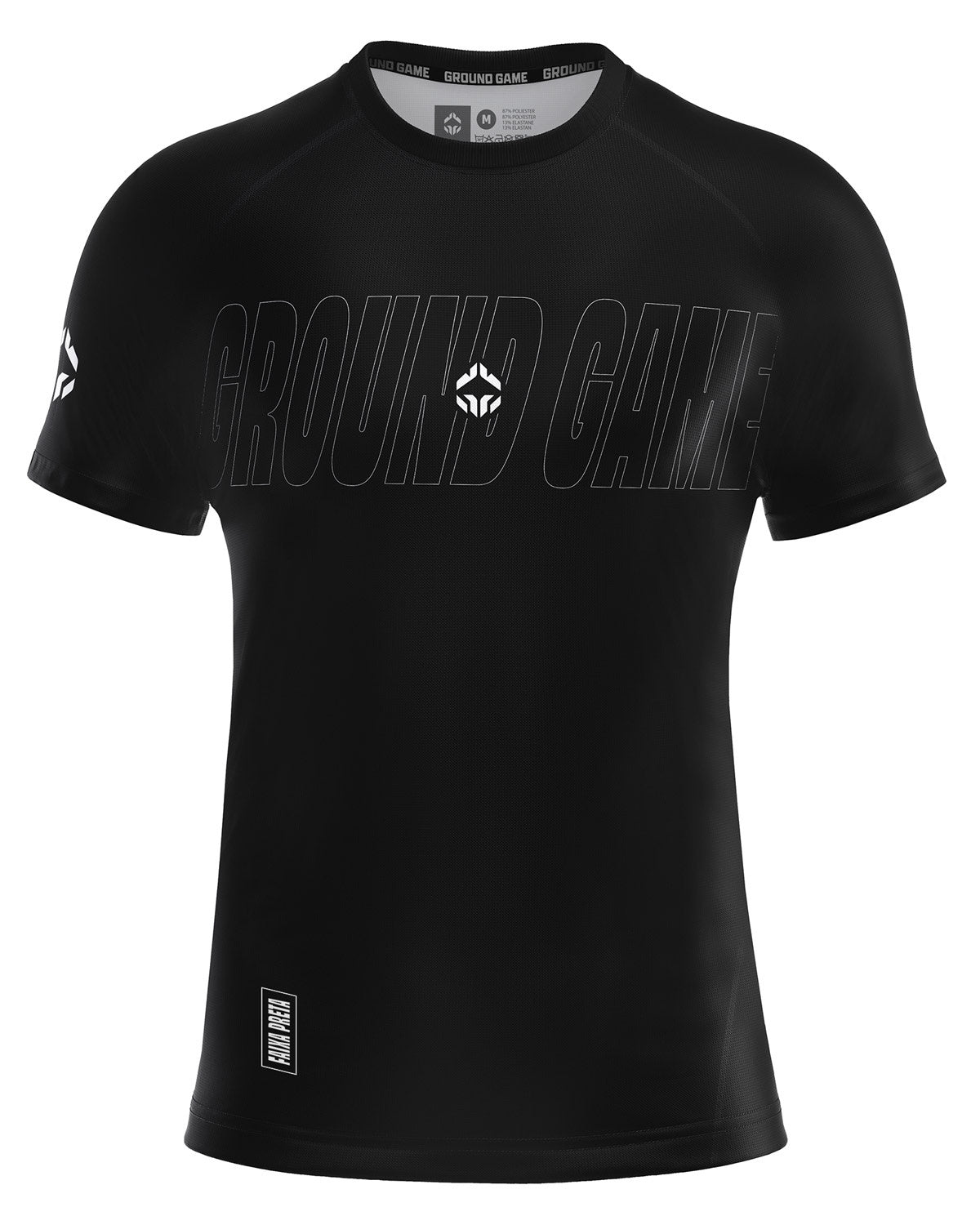 Rashguard za BJJ v barvi lestvice IBJJF 2.0 (črn)