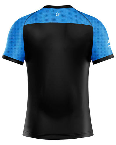 Rashguard za BJJ v barvi lestvice IBJJF 2.0 (moder)
