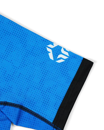 Rashguard za BJJ v barvi lestvice IBJJF 2.0 (moder)