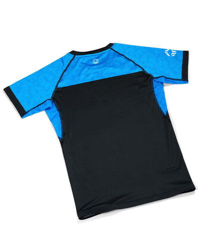 Rashguard za BJJ v barvi lestvice IBJJF 2.0 (moder)