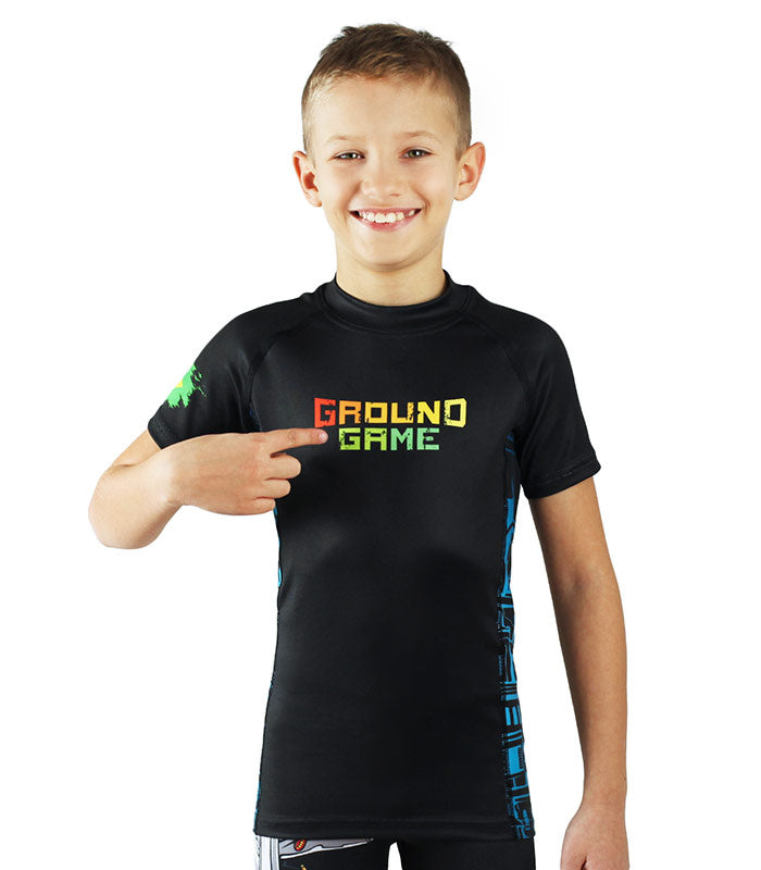 Otroški rashguard Brasil s kratkimi rokavi