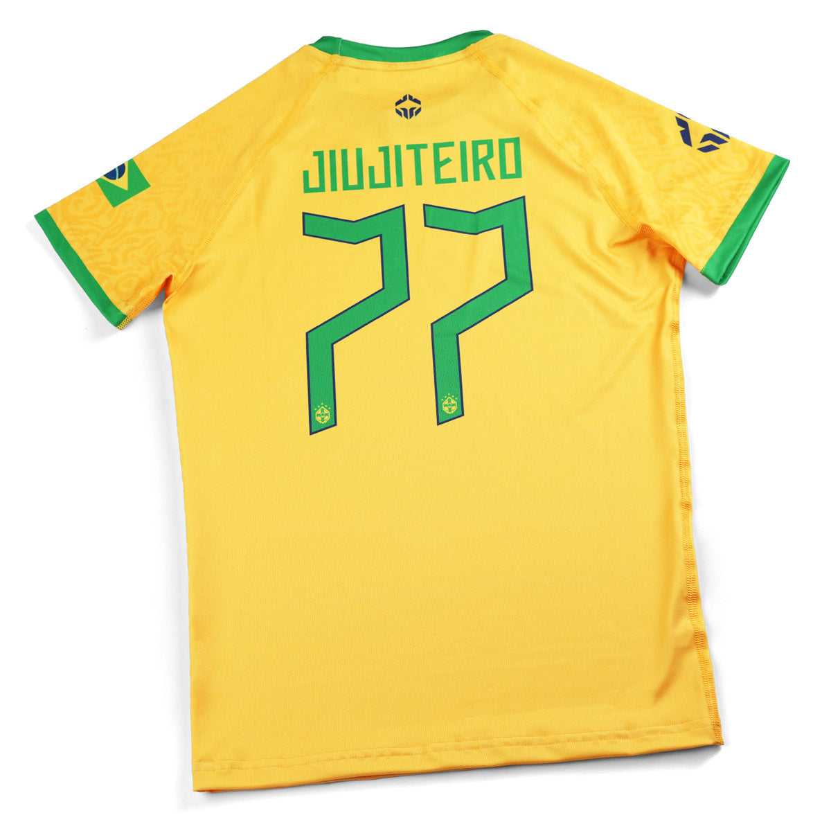 Otroški kratkorokavni rashguard Brazil Football
