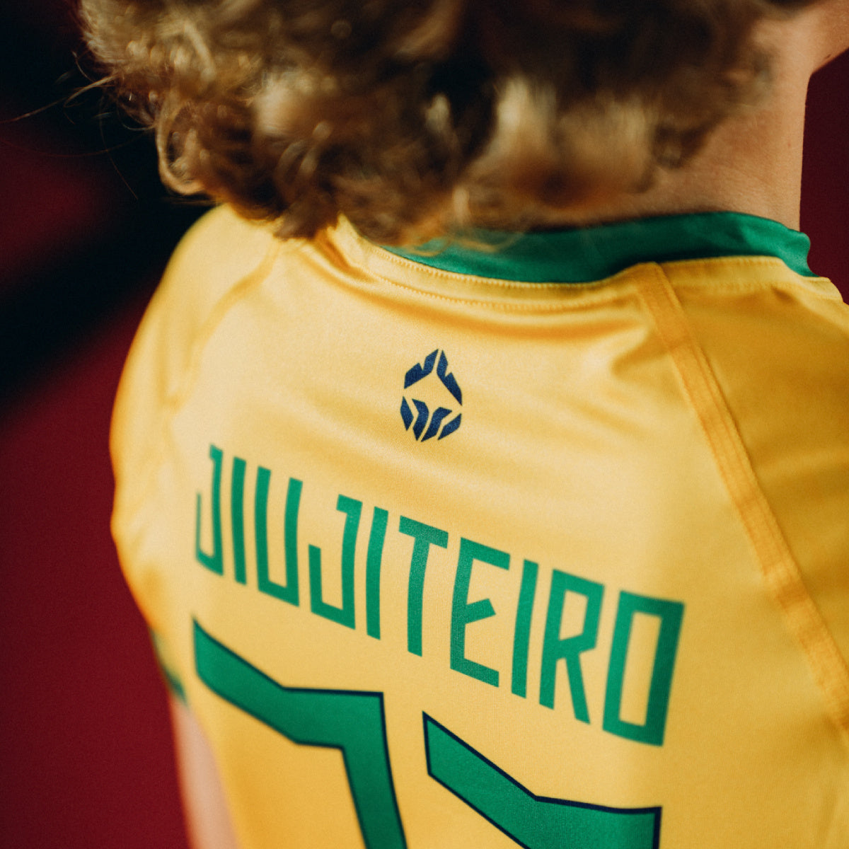Otroški kratkorokavni rashguard Brazil Football