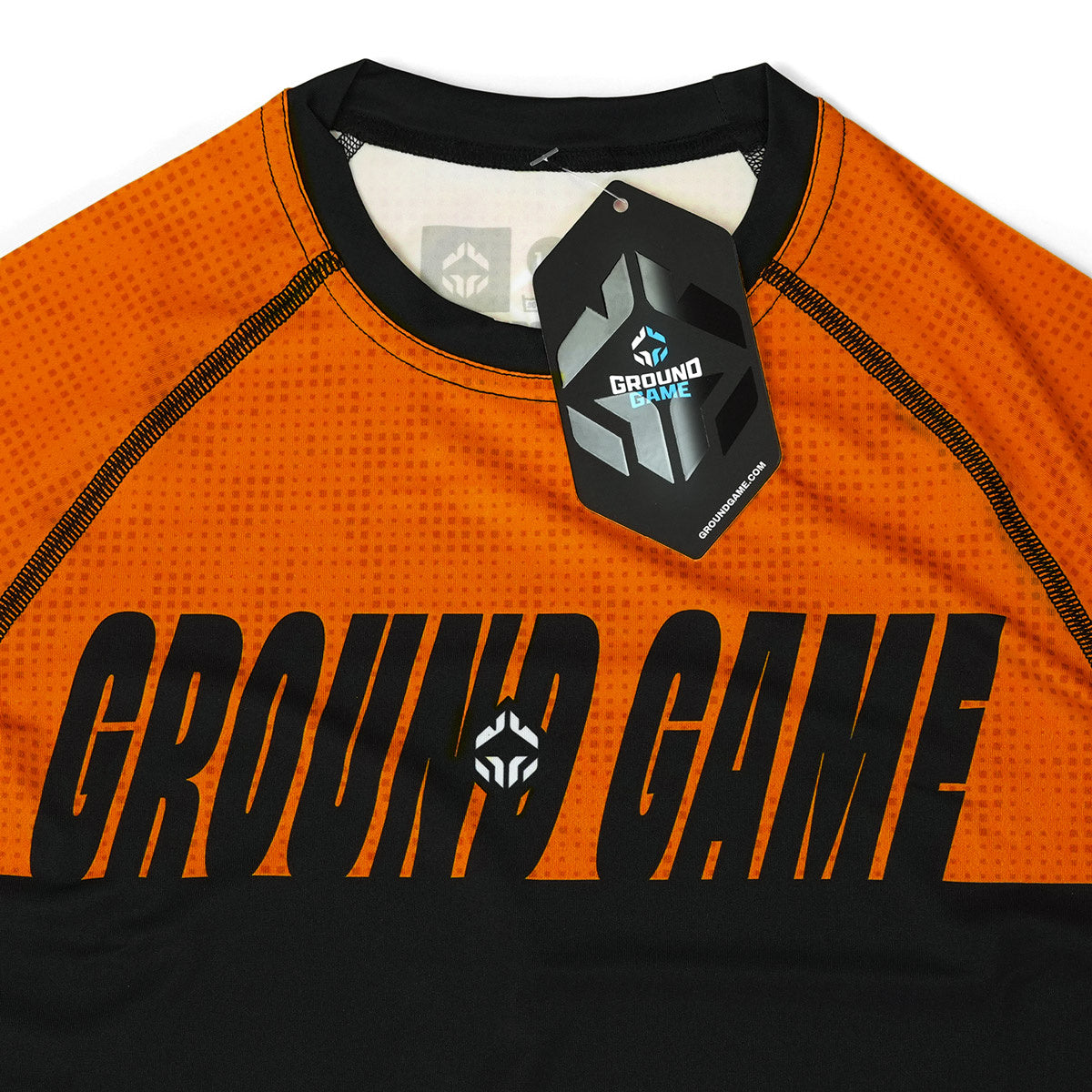 Otroški rashguard IBJJF Kids s kratkimi rokavi (oranžen)