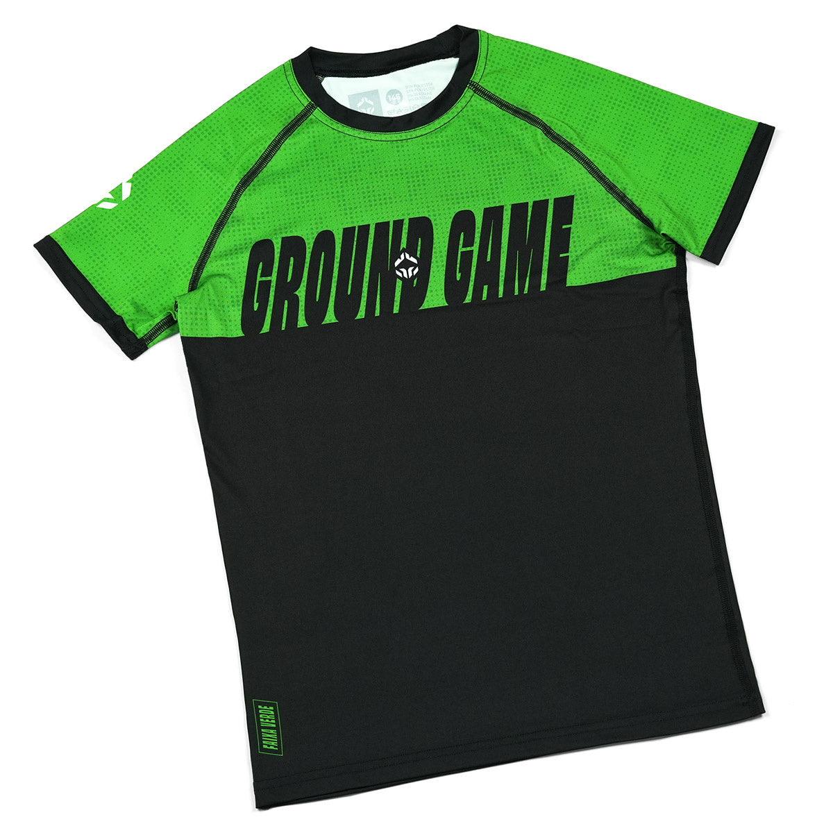 Otroški rashguard IBJJF Kids s kratkimi rokavi (zelen)