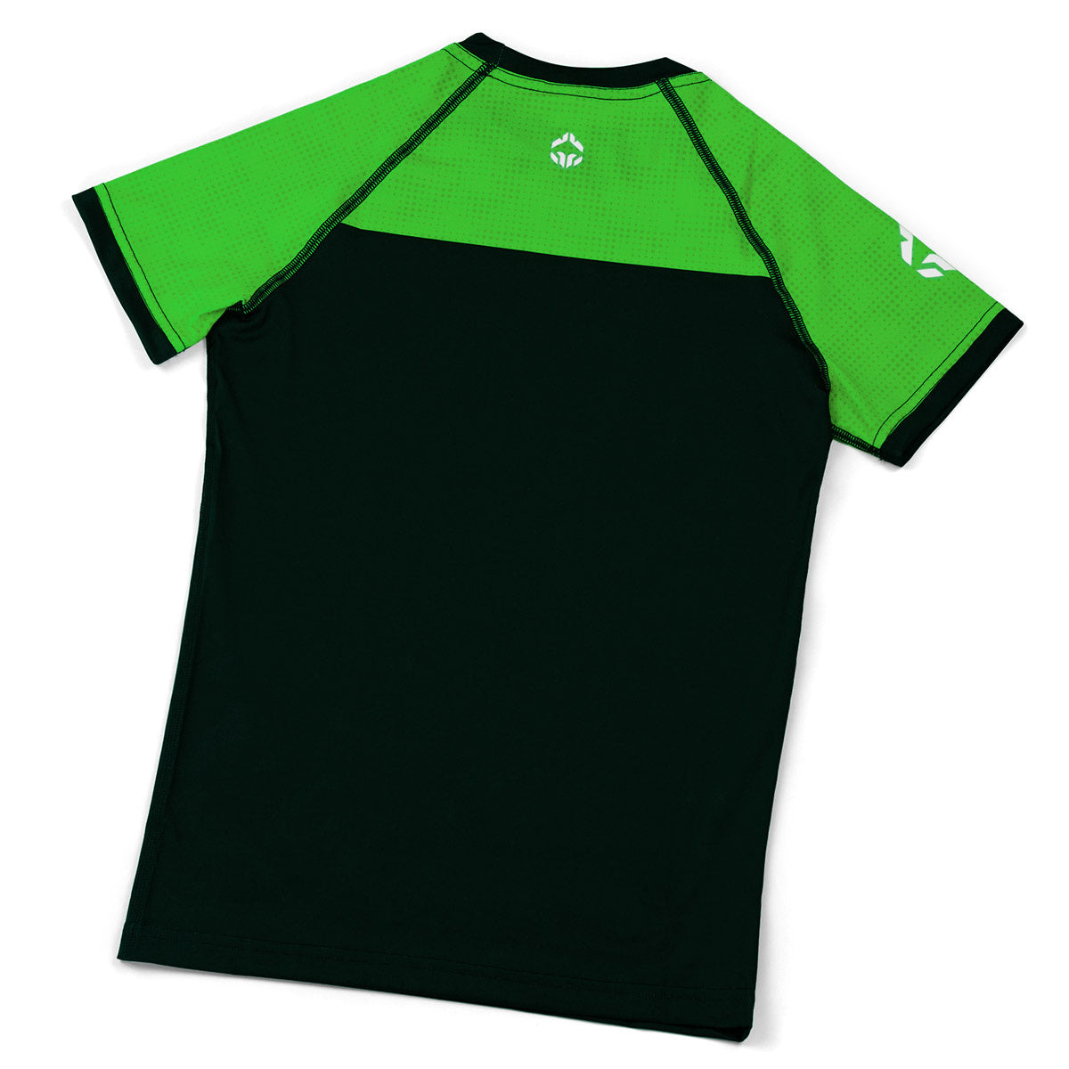 Otroški rashguard IBJJF Kids s kratkimi rokavi (zelen)