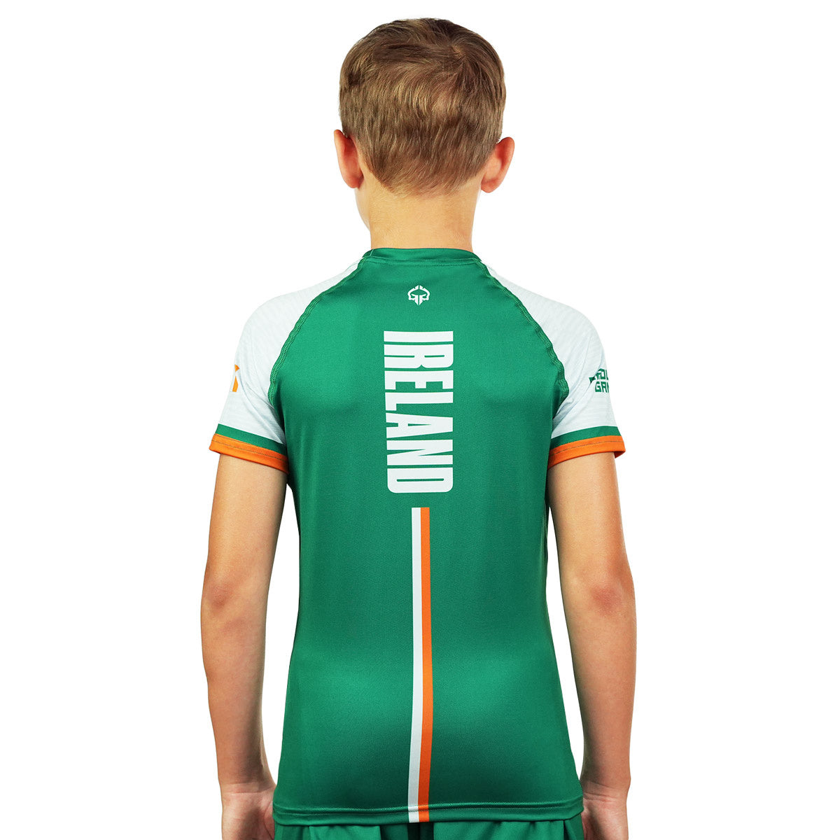 Otroški rashguard Irska s kratkimi rokavi (zelen)