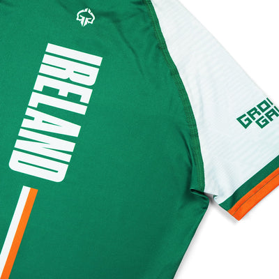 Otroški rashguard Irska s kratkimi rokavi (zelen)