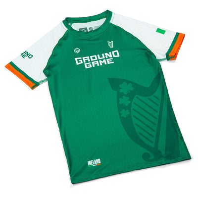 Otroški rashguard Irska s kratkimi rokavi (zelen)