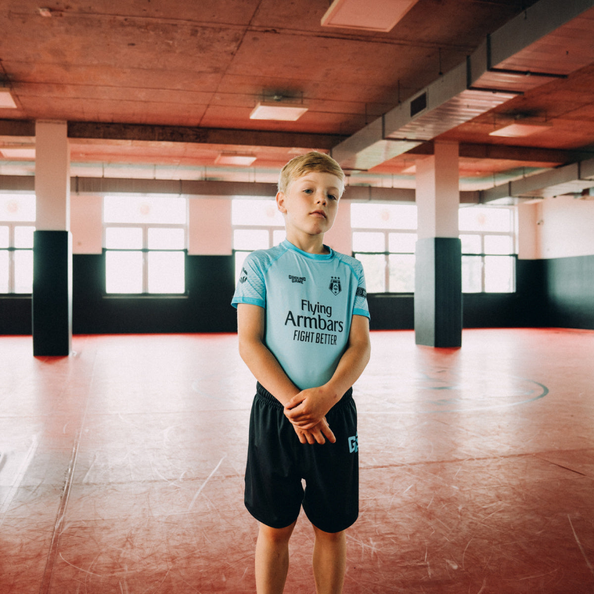Otroške treningške kratke hlače FC Armbar (mintne)