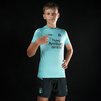 Otroške treningške kratke hlače FC Armbar (mintne)