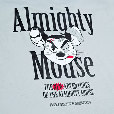 Majica Almighty Mouse Oversize (modrosiva)